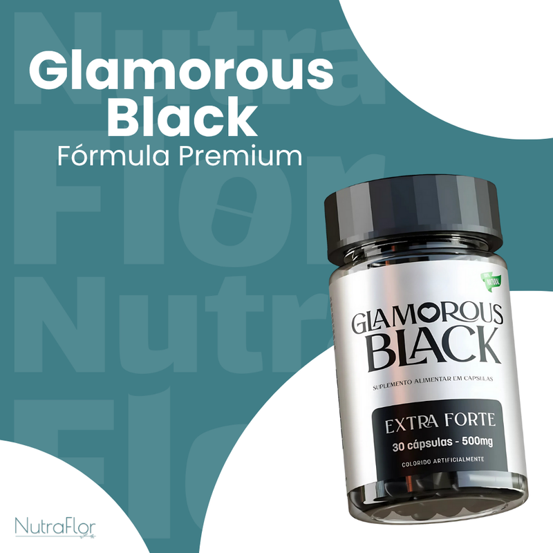 Glamorous Black Original 30cp - Suplemento Natural - Promoção Exclusiva + Frete Grátis