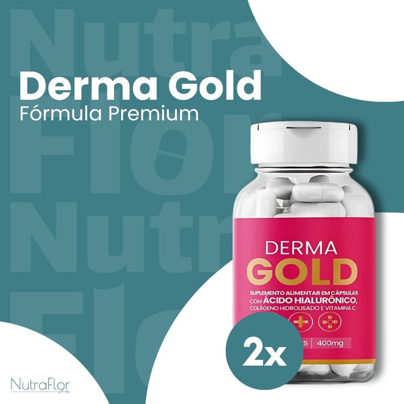 Derma Gold Original 60cp - Suplemento Natural - Promoção Exclusiva + Frete Grátis