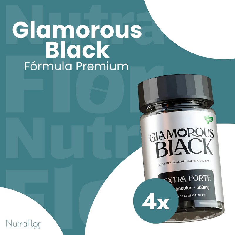 Glamorous Black Original 30cp - Suplemento Natural - Promoção Exclusiva + Frete Grátis