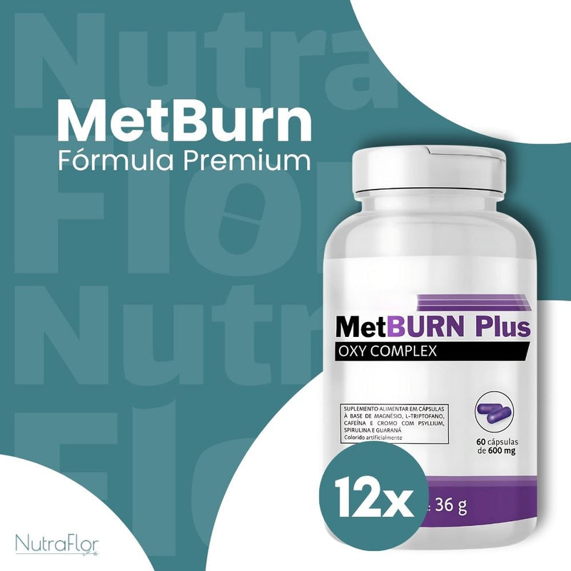 MetBurn Plus Original 60cp - Suplemento Natural - Promoção Exclusiva + Frete Grátis