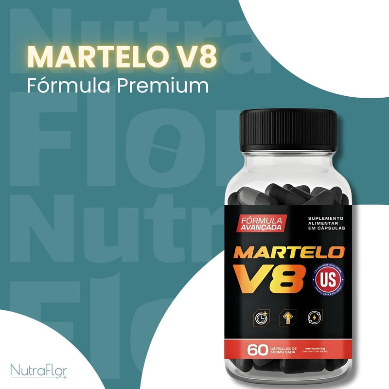 Martelo V8 Original 60cp - Suplemento Natural - Promoção Exclusiva + Frete Grátis