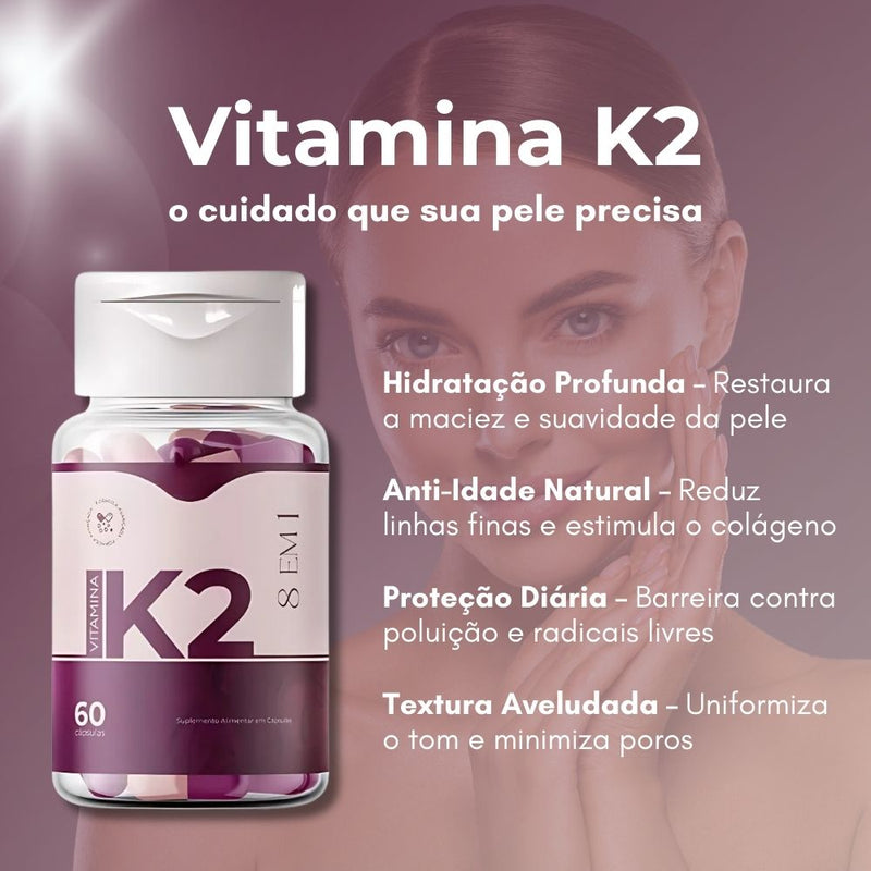 Vitamina K2 Original 60cp - Suplemento Natural - Promoção Exclusiva + Frete Grátis