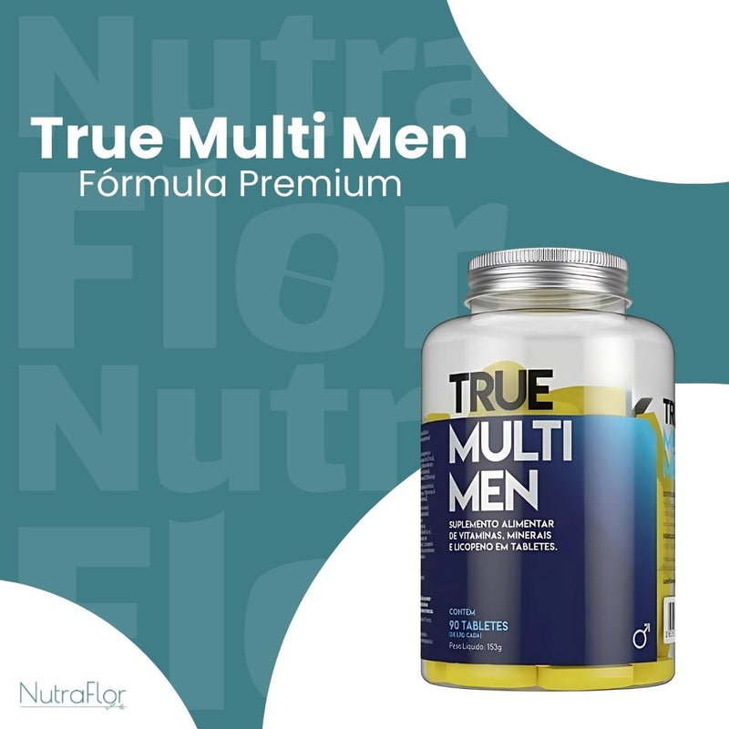 True Multi Men Original 90cp - Suplemento Natural - Promoção Exclusiva + Frete Grátis