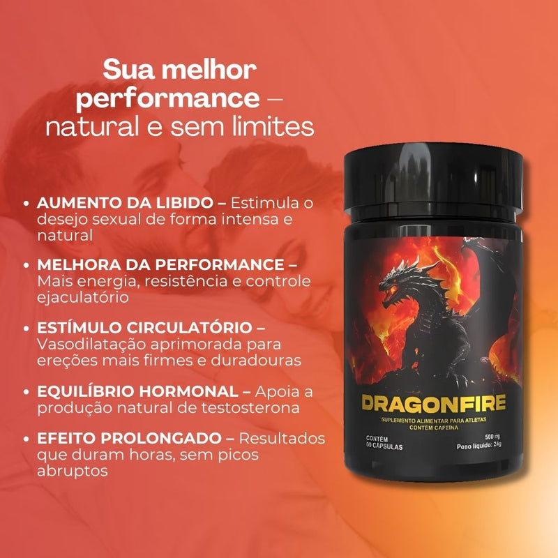 Dragonfire Original 60cp - Suplemento Natural - Promoção Exclusiva + Frete Grátis