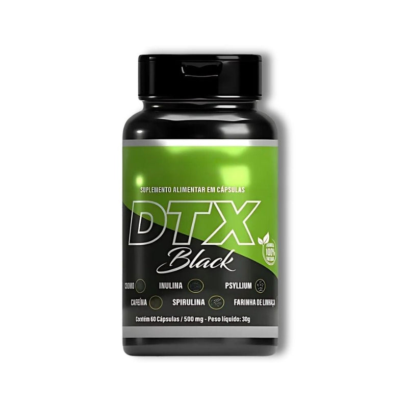 DTX Black Original 60cp - Suplemento Natural - Promoção Exclusiva + Frete Grátis