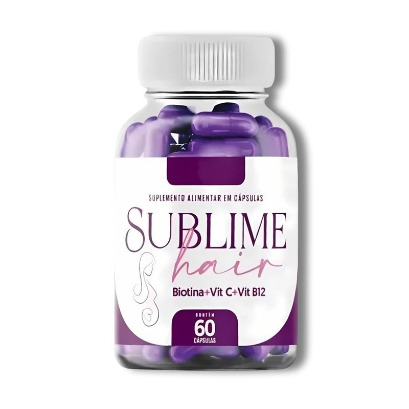 Sublime Hair Original 60cp - Suplemento Natural - Promoção Exclusiva + Frete Grátis