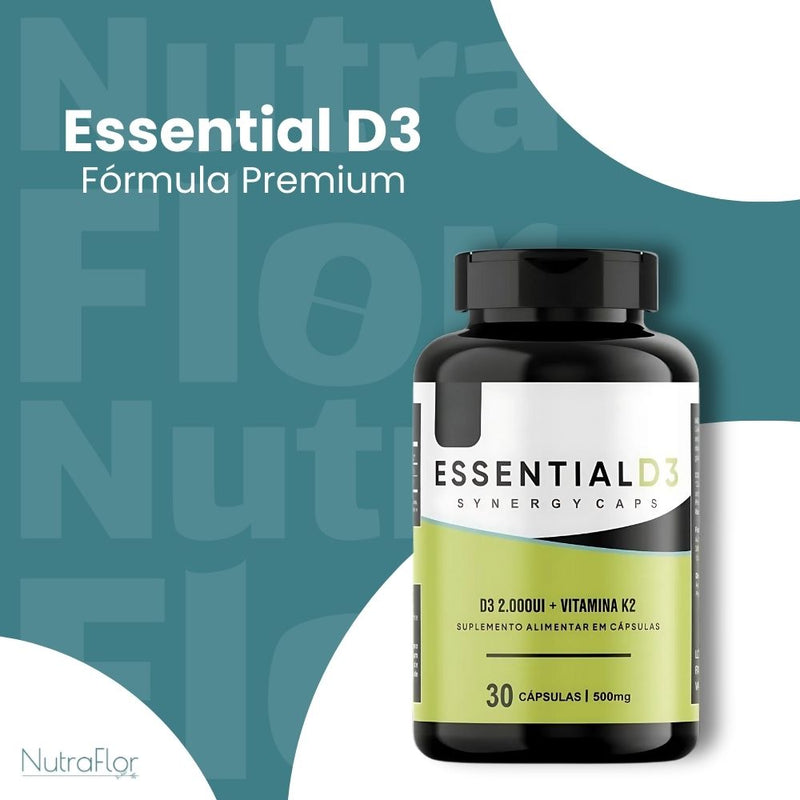 Essential D3 Original 30cp - Suplemento Natural - Promoção Exclusiva + Frete Grátis