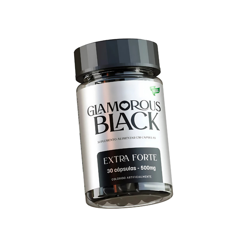 Glamorous Black Original 30cp - Suplemento Natural - Promoção Exclusiva + Frete Grátis