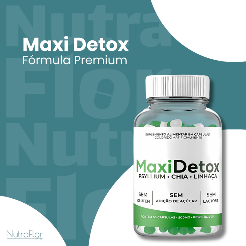 Maxi Detox Original 60cp - Suplemento Natural - Promoção Exclusiva + Frete Grátis