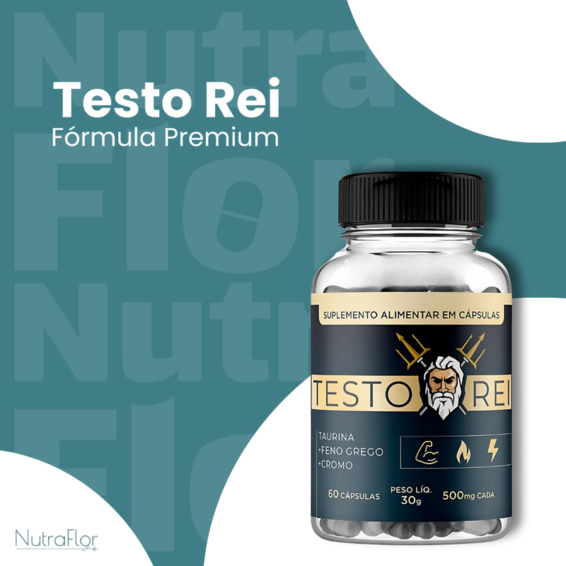 Testo Rei Original 60cp - Suplemento Natural - Promoção Exclusiva + Frete Grátis