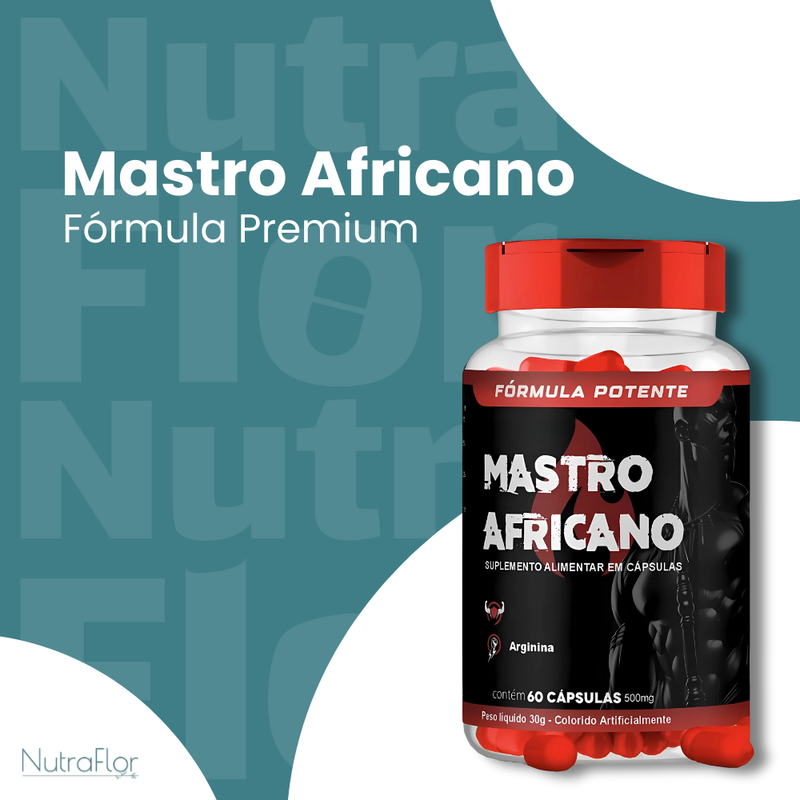 Mastro Africano Original 60cp - Suplemento Natural - Promoção Exclusiva + Frete Grátis
