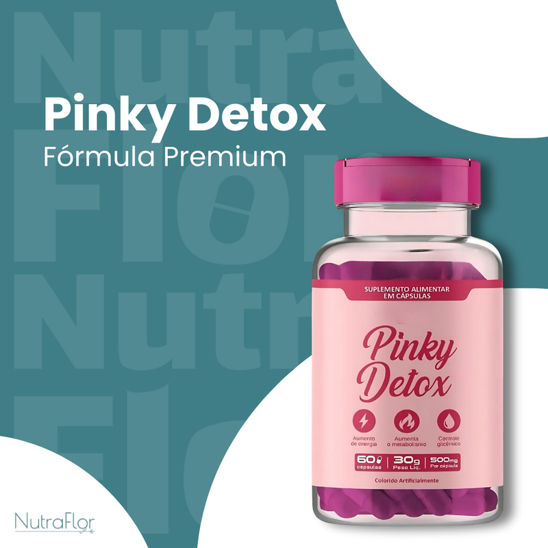 Pinky Detox Original 60cp - Suplemento Natural - Promoção Exclusiva + Frete Grátis