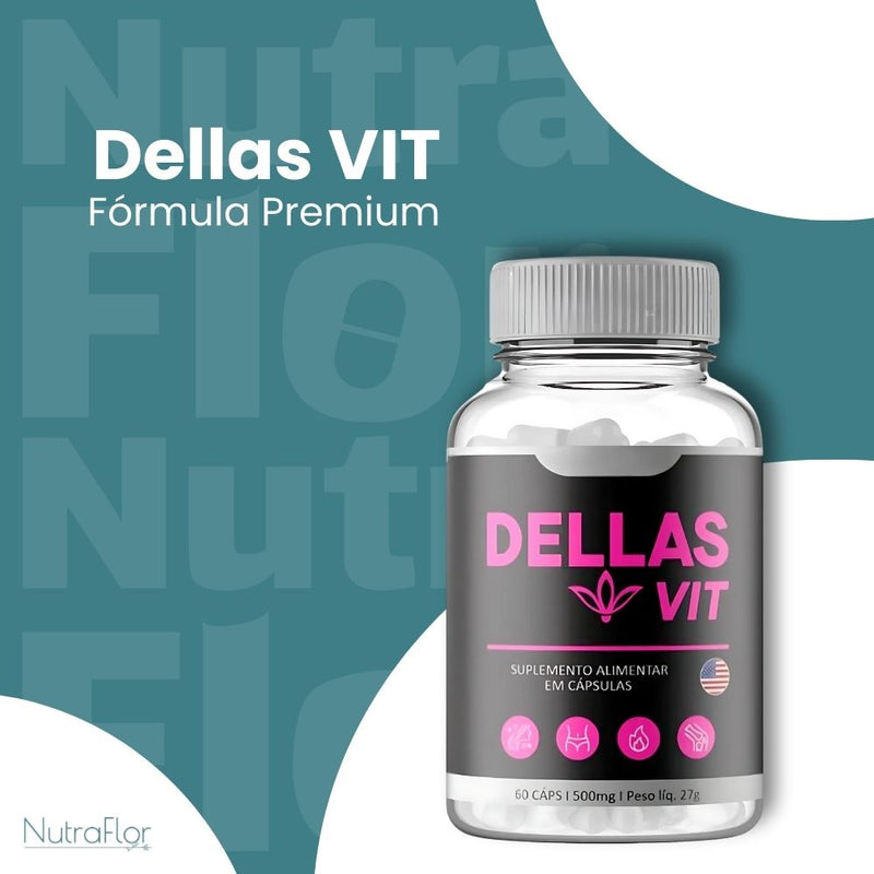 Dellas VIT Original 60cp - Suplemento Natural - Promoção Exclusiva + Frete Grátis