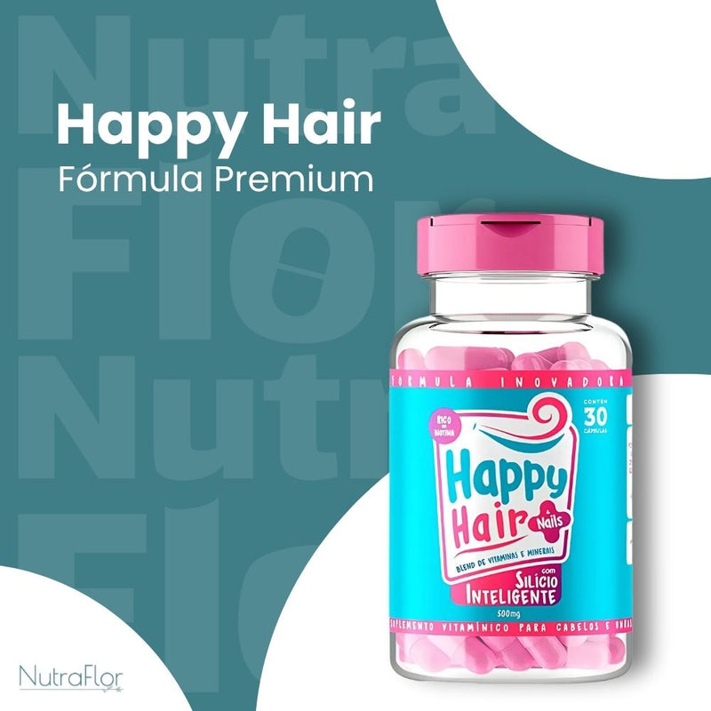 Happy Hair Original 30cp - Suplemento Natural - Promoção Exclusiva + Frete Grátis
