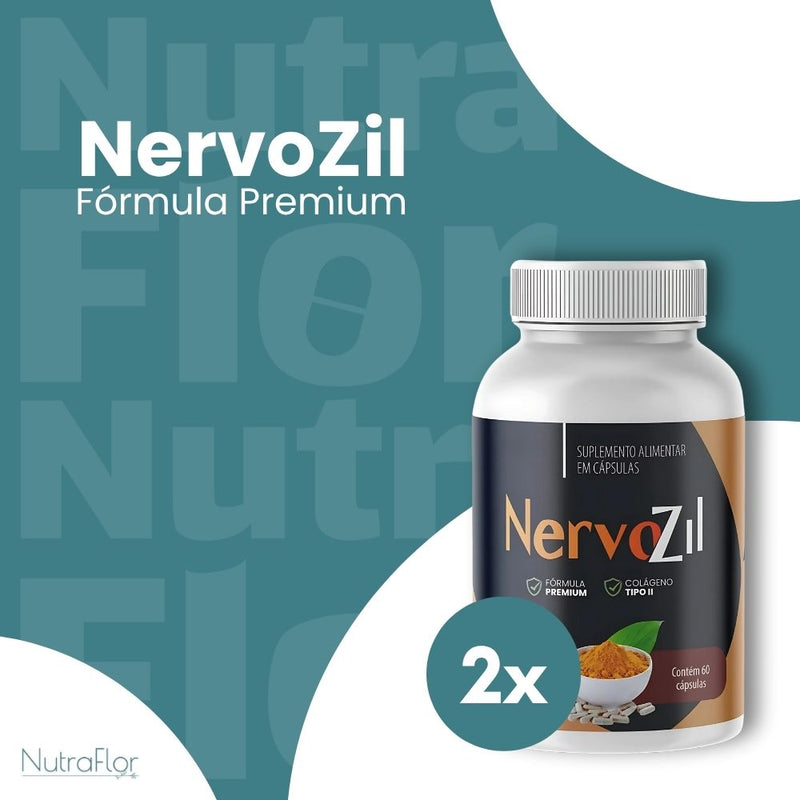 NervoZil Original 60cp - Suplemento Natural - Promoção Exclusiva + Frete Grátis