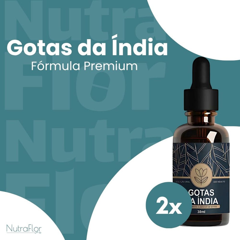 Gotas da Índia Original 30ml - Suplemento Natural - Promoção Exclusiva + Frete Grátis