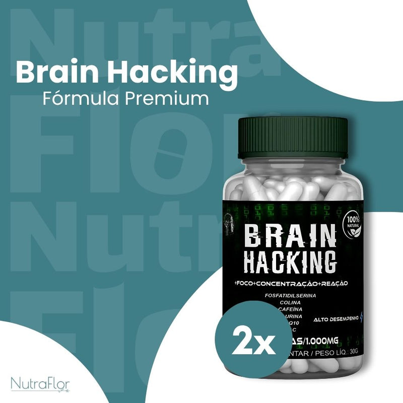 Brain Hacking Original 30cp - Suplemento Natural - Promoção Exclusiva + Frete Grátis