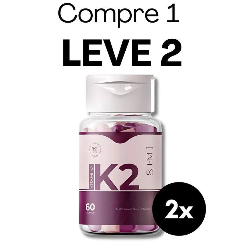Vitamina K2 Original 60cp - Suplemento Natural - Promoção Exclusiva + Frete Grátis