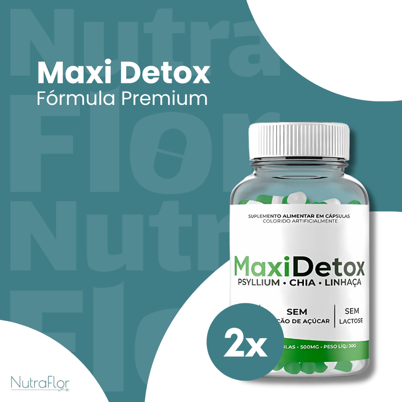 Maxi Detox Original 60cp - Suplemento Natural - Promoção Exclusiva + Frete Grátis