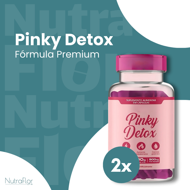 Pinky Detox Original 60cp - Suplemento Natural - Promoção Exclusiva + Frete Grátis