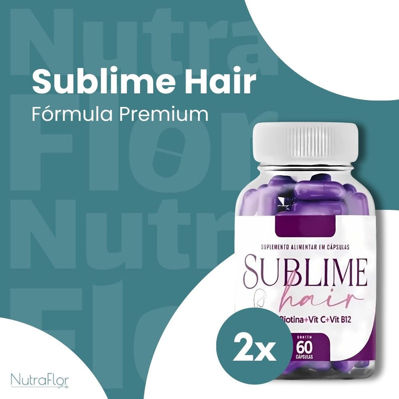 Sublime Hair Original 60cp - Suplemento Natural - Promoção Exclusiva + Frete Grátis