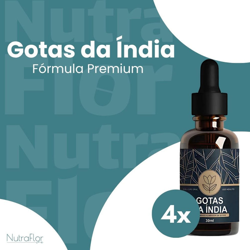 Gotas da Índia Original 30ml - Suplemento Natural - Promoção Exclusiva + Frete Grátis