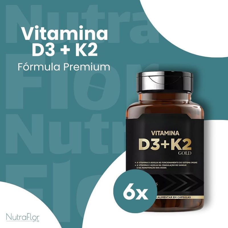 Vitamina D3+K2 Original 60cp - Suplemento Natural - Promoção Exclusiva + Frete Grátis