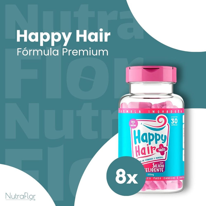 Happy Hair Original 30cp - Suplemento Natural - Promoção Exclusiva + Frete Grátis