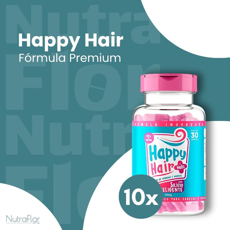 Happy Hair Original 30cp - Suplemento Natural - Promoção Exclusiva + Frete Grátis