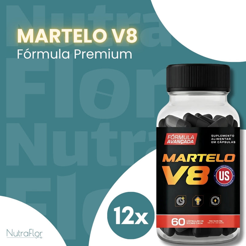 Martelo V8 Original 60cp - Suplemento Natural - Promoção Exclusiva + Frete Grátis