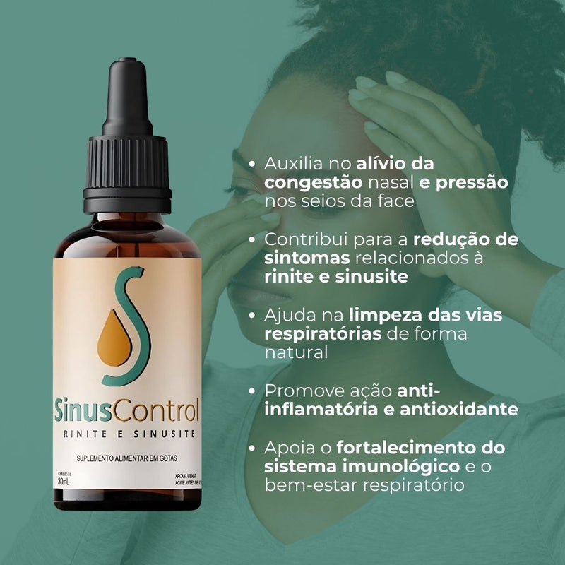 Sinus Control Original 30ml - Suplemento Natural - Promoção Exclusiva + Frete Grátis