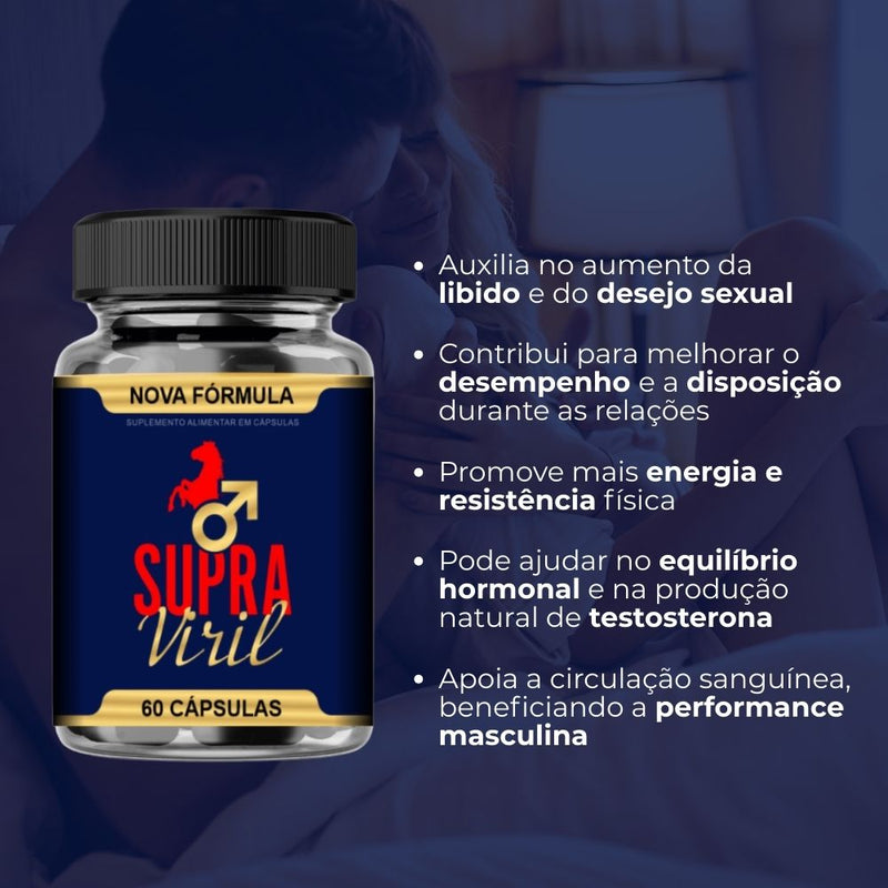 Supra Viril Original 60cp - Suplemento Natural - Promoção Exclusiva + Frete Grátis