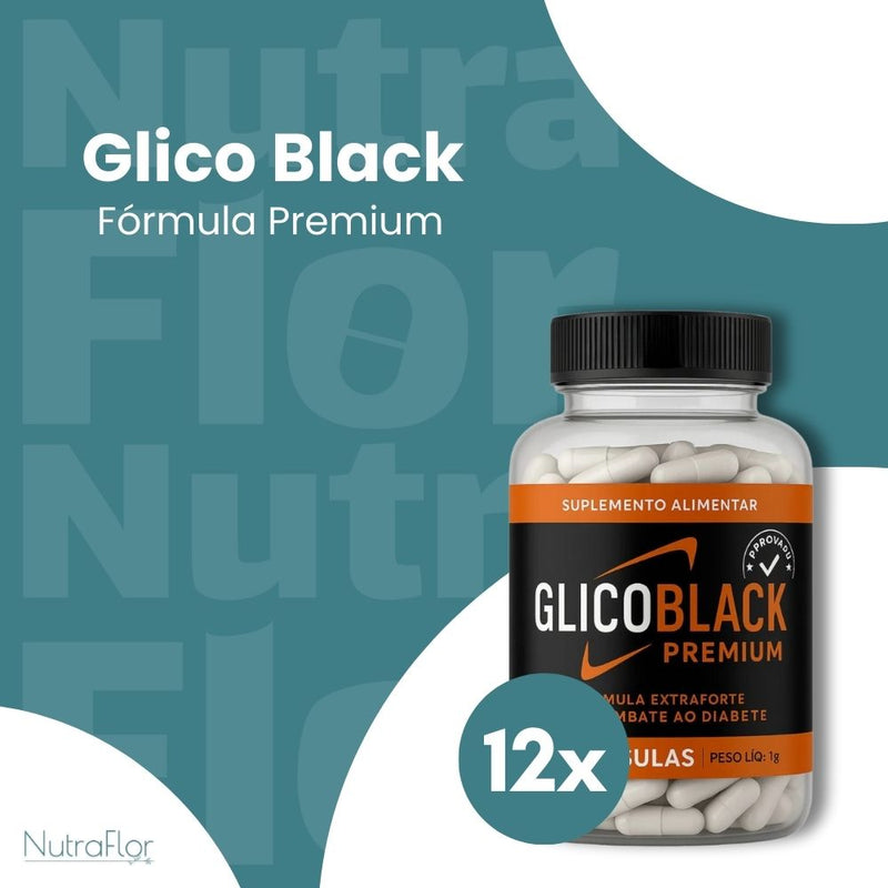 Glico Black Original 60cp - Suplemento Natural - Promoção Exclusiva + Frete Grátis