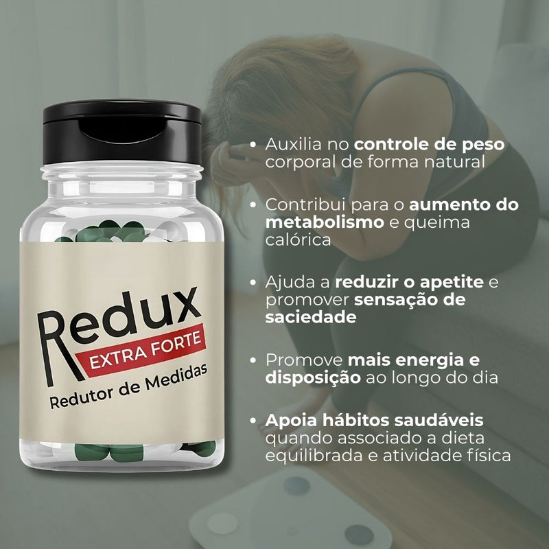 Redux Extra Forte Original 60cp - Suplemento Natural - Promoção Exclusiva + Frete Grátis