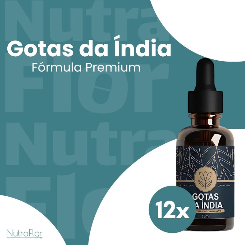 Gotas da Índia Original 30ml - Suplemento Natural - Promoção Exclusiva + Frete Grátis