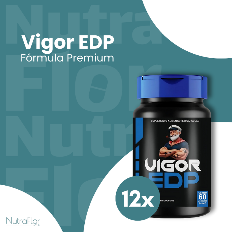 Vigor EDP Original 60cp - Suplemento Natural - Promoção Exclusiva + Frete Grátis