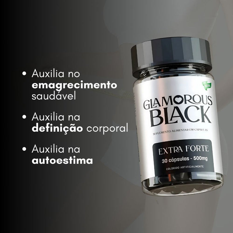 Glamorous Black Original 30cp - Suplemento Natural - Promoção Exclusiva + Frete Grátis