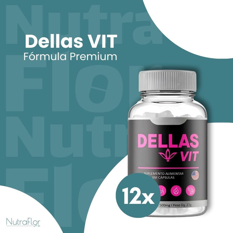 Dellas VIT Original 60cp - Suplemento Natural - Promoção Exclusiva + Frete Grátis