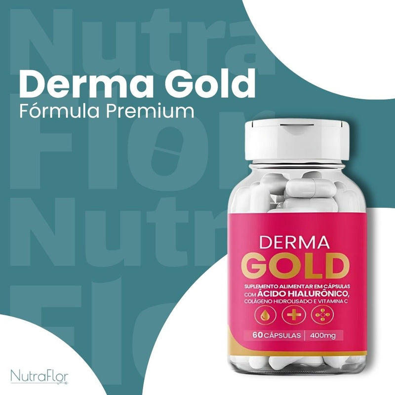 Derma Gold Original 60cp - Suplemento Natural - Promoção Exclusiva + Frete Grátis