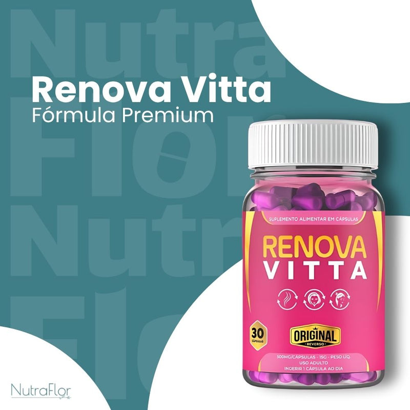 Renova Vitta Original 30cp - Suplemento Natural - Promoção Exclusiva + Frete Grátis