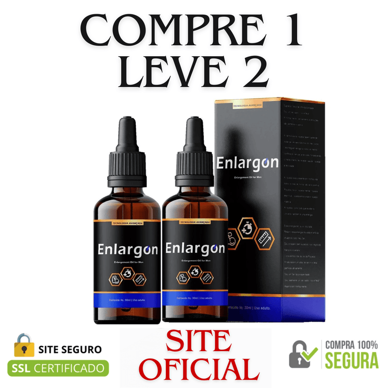 Enlargon Gel - Compre 1 Leve 2 - Para Ereções Fortes e Duradouras
