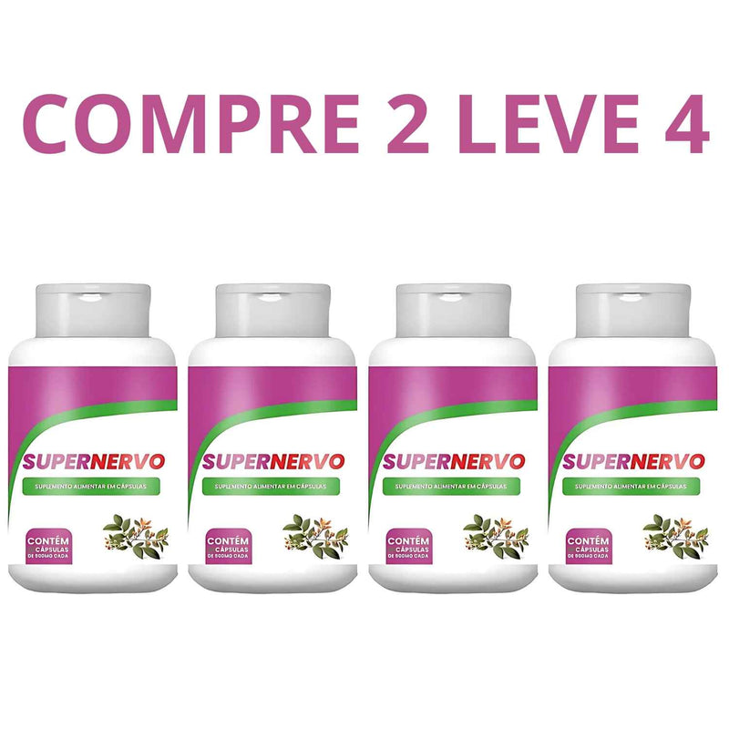 Super Nervo 60 Cápsulas - Saúde dos Nervos e Bem-Estar Neurológico