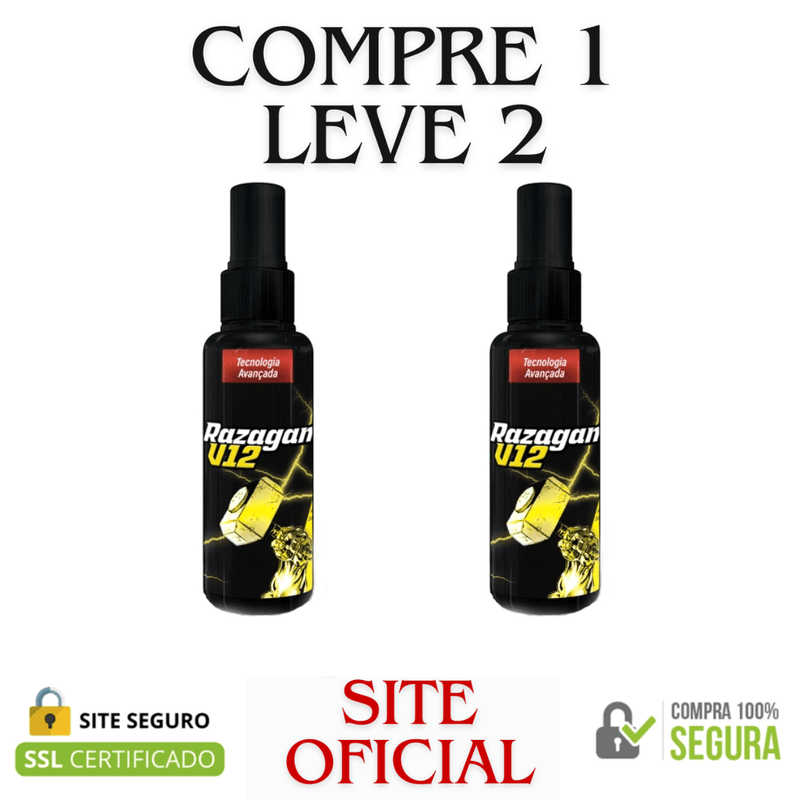 Razagan V12 - Compre 1 Leve 2 - Eleve Seu Desempenho