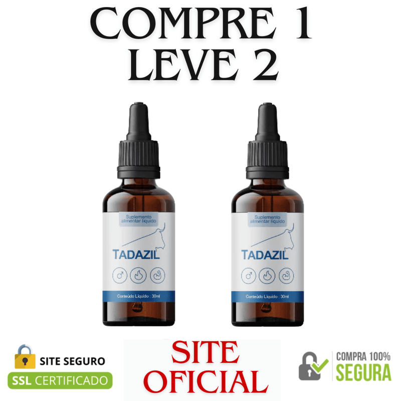 Tadazil - Compre 1 Leve 2 - Potência Máxima e Desempenho Imbatível
