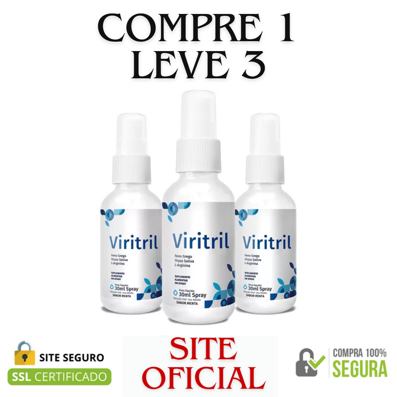 Viritril - Compre 1 Leve 3 - Sua Vida Íntima com Prazer e Satisfação