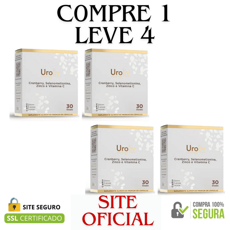 Uroliv - Compre 1 Leve 2 - Auxílio Natural para a Saúde da Bexiga